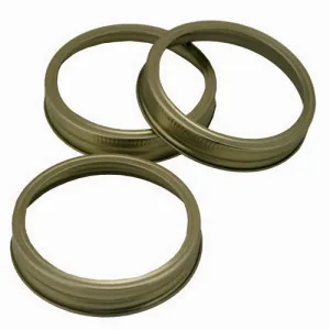 item 66] canning jar rings – wide mouth (bands only) – lot of 60