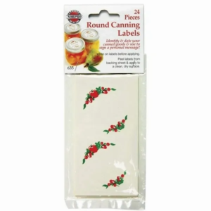 item 69] round canning labels ( 24 pack canning labels)