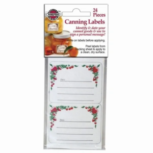 item 70] square canning labels (24 pack canning labels)