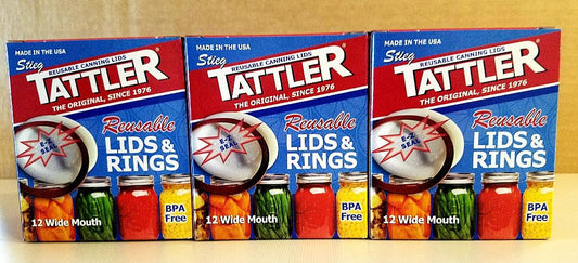 item 27] 3 dozen boxed E-Z SEAL wide lids & rubber rings